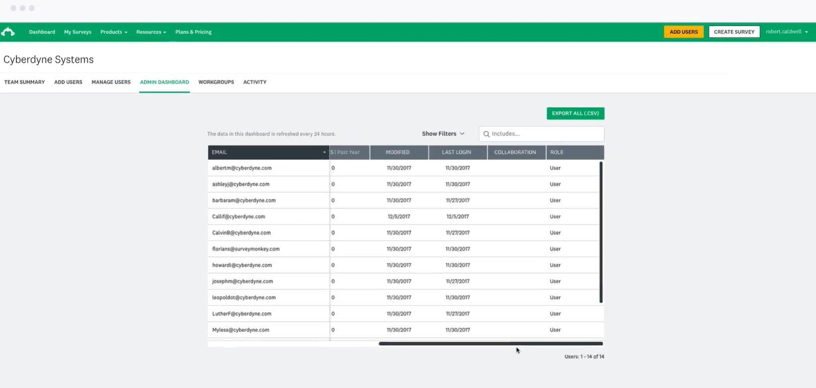SurveyMonkey Enterprise Screenshot 2